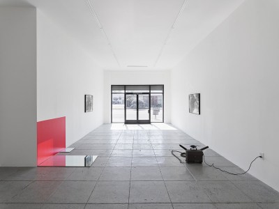 Installation view of Na Mira's exhibition "Bad Ground,"2024, at Paul Soto Gallery, Los Angeles.