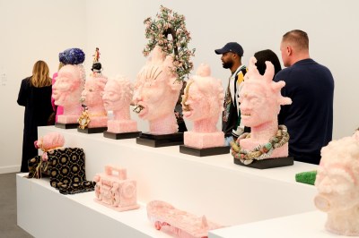 Atmosphere at Frieze LA at the Santa Monica Airport on February 29, 2024 in Los Angeles, California.