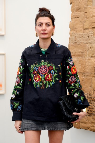 Giovanna Battaglia Engelbert at Frieze LA at the Santa Monica Airport on February 29, 2024 in Los Angeles, California.