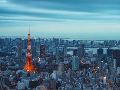 View of Tokyo's skyline.